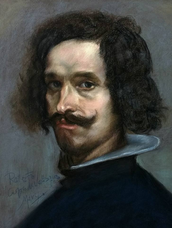 Retrato de hombre, copia de Velázquez.