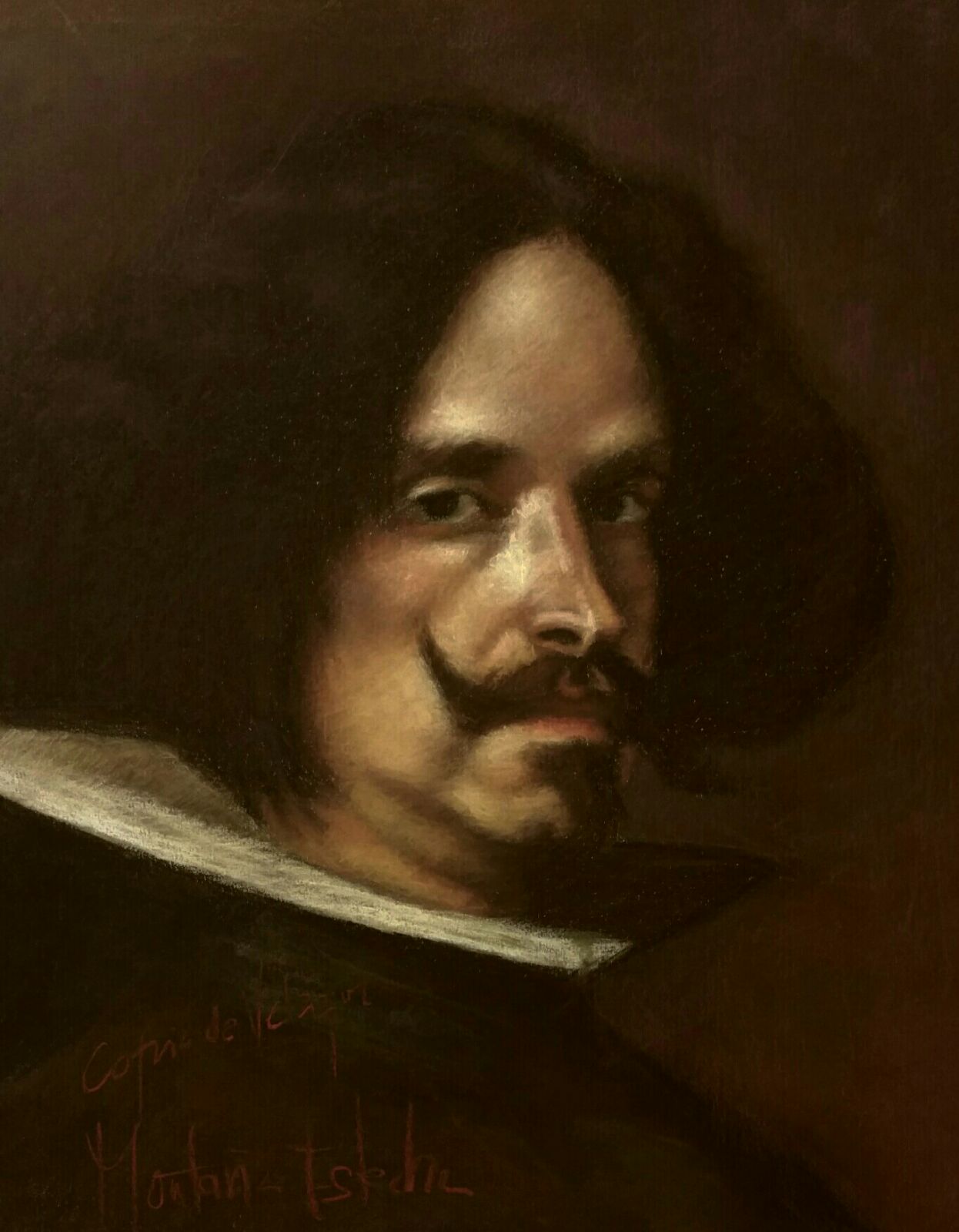 Autorretrato, copia de Velázquez.