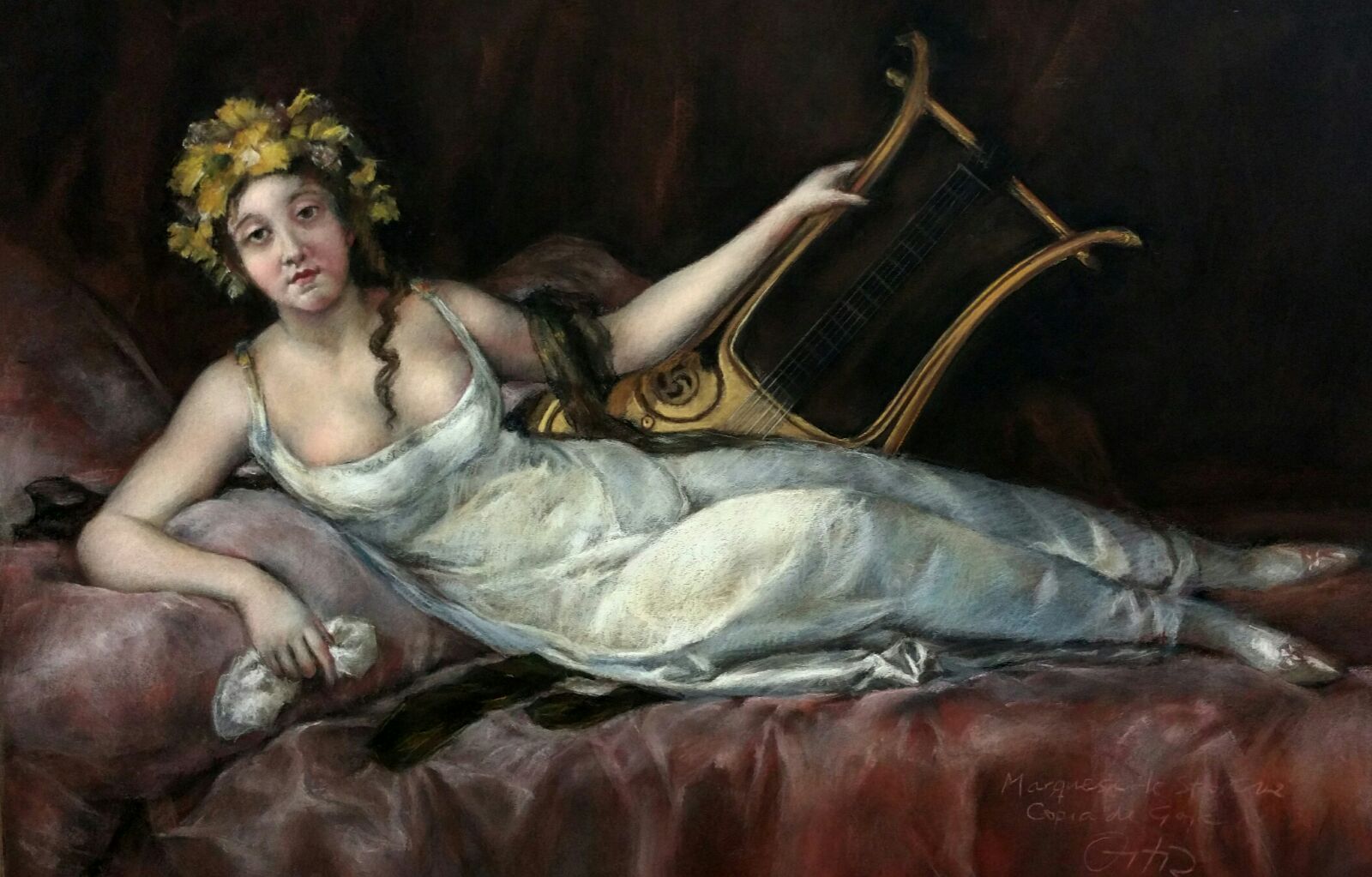 La Marquesa de Santa Cruz. Copia de Goya.