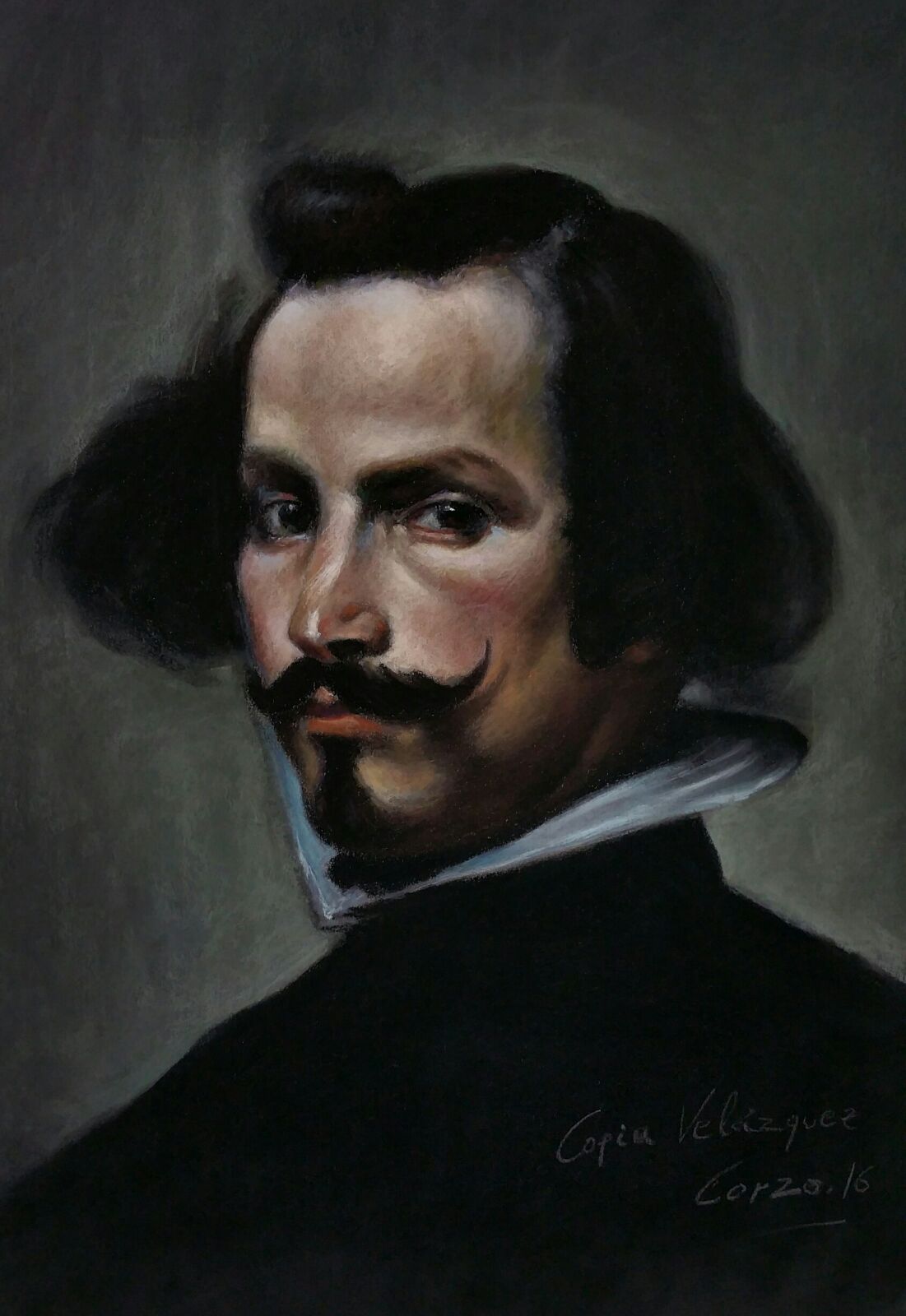 Retrato, copia de Velázquez