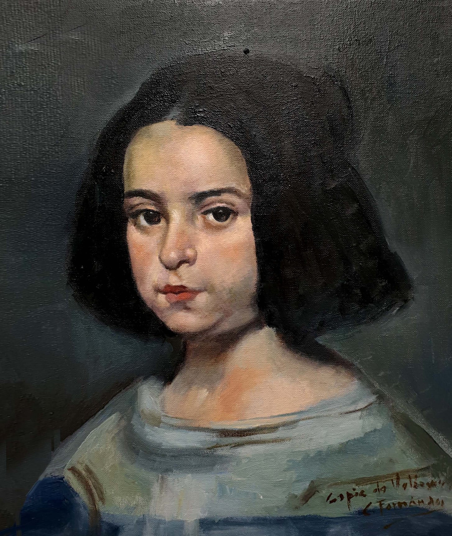 Retrato de una niña, copia de Velázquez